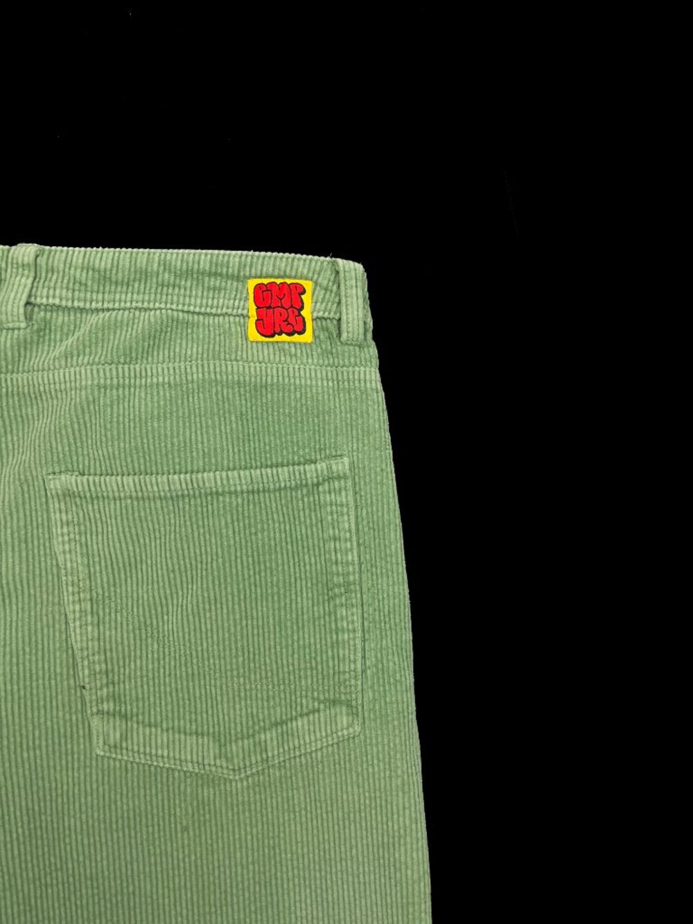 Empyre Relax Green Baggy Wide Leg Skater Corduroy Cords Pants Mens 36 - Picture 3 of 5